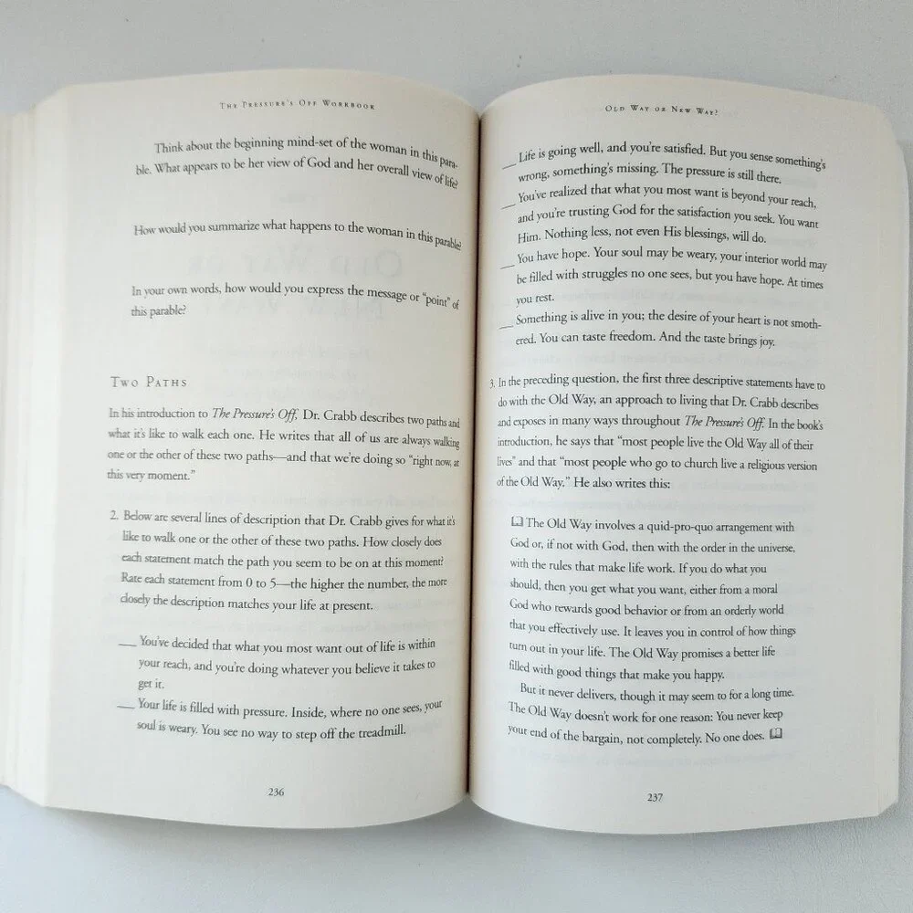 Pressure's Off: Breaking Free from Rules and Performance by Larry Crabb